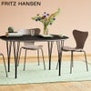  FRITZ HANSEN フリッツ・ハンセン SERIES 7 セブンチェア 3107 チェア カラードアッシュ カラー：ディープクレイ ベースカラー：クローム仕上げ デザイン：アルネ・ヤコブセン