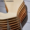 FRITZ HANSEN フリッツ・ハンセン SERIES 7 セブンチェア 3107 チェア ナチュラルウッド カラー：ビーチ ベースカラー：クローム仕上げ デザイン：アルネ・ヤコブセン