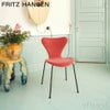 FRITZ HANSEN フリッツ・ハンセン SERIES 7 セブンチェア 3107 チェア フルパディング BELFAST ベルファスト カラー：グレーブルー ベースカラー：クローム仕上げ デザイン：アルネ・ヤコブセン