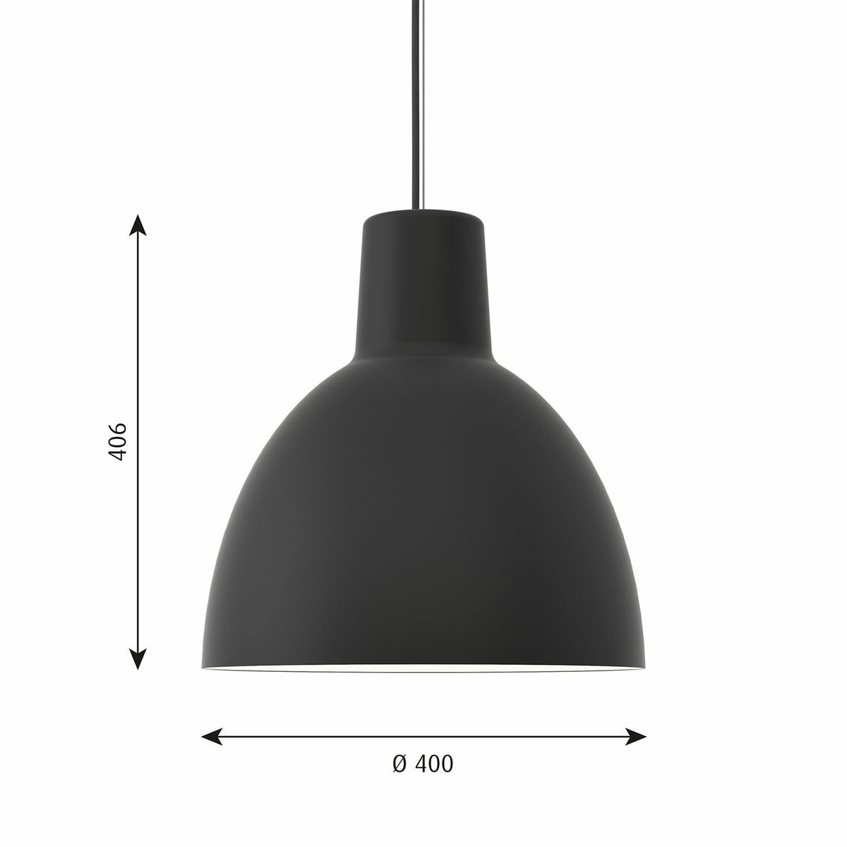 Louis Poulsen ルイスポールセン Toldbod 400 トルボー 400 ペンダントライト Φ400mm カラー：ブラック デザイン：Louis Poulsen Lighting A/S