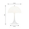 Louis Poulsen ルイスポールセン Panthella 400 Table パンテラ 400 テーブル テーブルランプ カラー：オパール・ホワイト デザイン：ヴェルナー・パントン