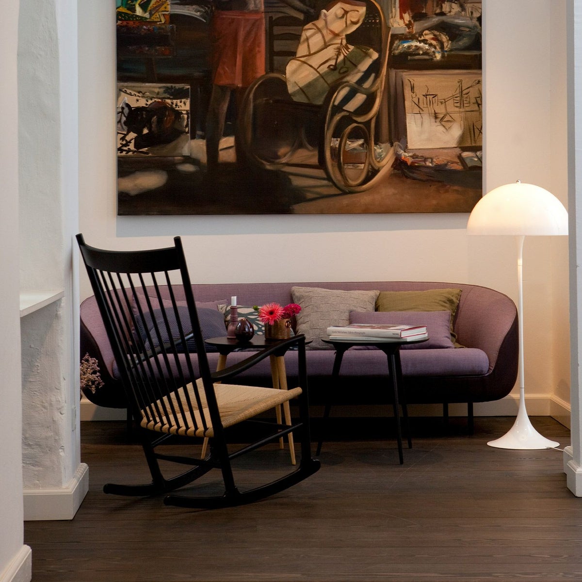 Louis Poulsen ルイスポールセン Panthella Floor パンテラ フロア フロアランプ コーナーライト カラー：オパール・ホワイト デザイン：ヴェルナー・パントン