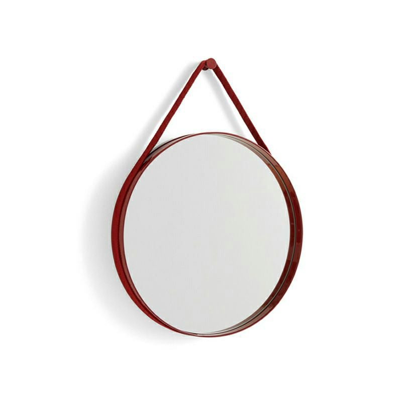 HAY ヘイ Strap Mirror No.2 ストラップミラー 50cm ウォールミラー 鏡 壁掛け鏡 丸型 ラウンドミラー カラー：4色 デザイン：HAY