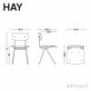 HAY ヘイ Result Chair リザルト チェア アームレス サイドチェア 椅子 スチール オーク カラー：2色 デザイン：フリソ・クラマー&ウィム・リートフェルト