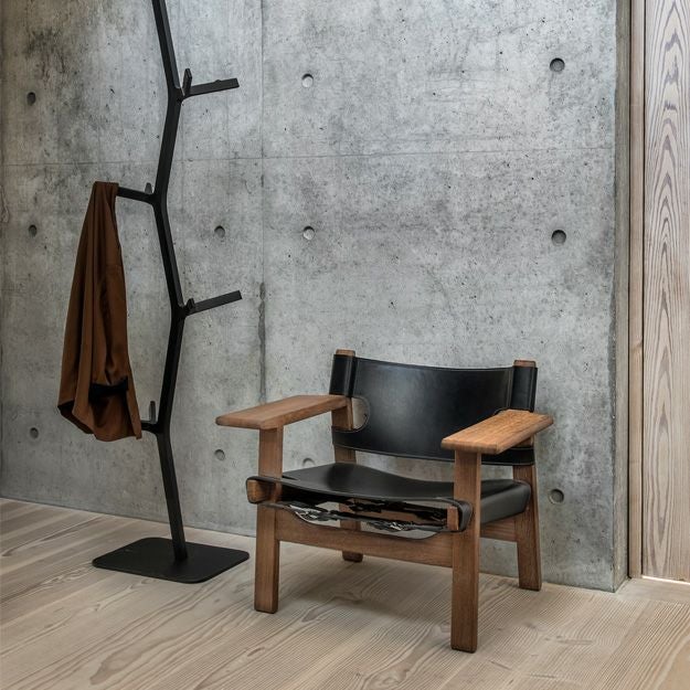 Fredericia フレデリシア The Spanish Chair スパニッシュ チェア イージーチェア 2226 スモークドオーク オイル仕上げ ブラックレザー デザイン：ボーエ・モーエンセン