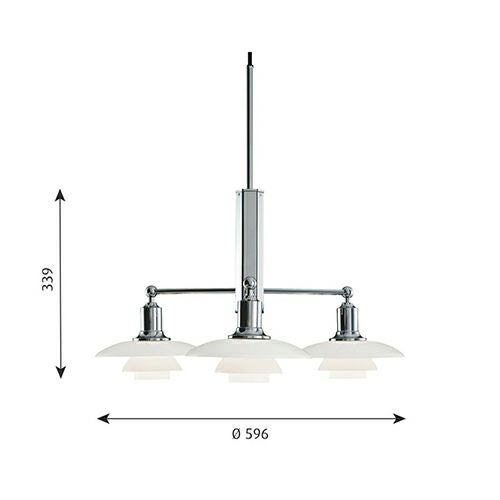Louis Poulsen ルイスポールセン PH 2/1 Stem Fitting ステム・フィッティング ミニシャンデリア ペンダントライト デザイン：ポール・ヘニングセン