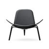 Carl Hansen & Son カール・ハンセン＆サン CH07 シェルチェア イージーチェア　オーク （ブラック塗装） 張座：ファブリック グループ３ Fiold デザイン：ハンス・J・ウェグナー