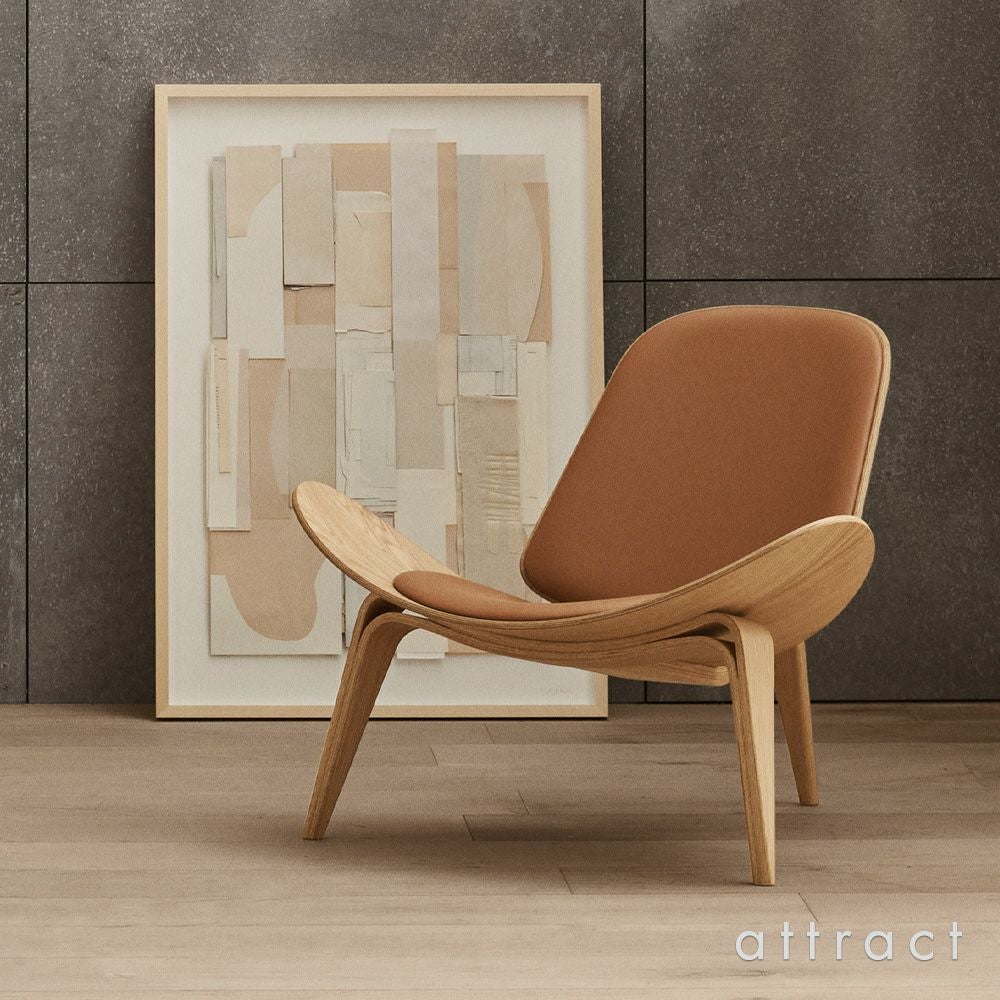 Carl Hansen & Son カール・ハンセン＆サン CH07 シェルチェア イージーチェア　ウォルナット （オイルフィニッシュ） 張座：レザー Thor デザイン：ハンス・J・ウェグナー