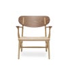 Carl Hansen & Son カール・ハンセン＆サン CH22 ラウンジチェア ミックス　ウォルナット×オーク（オイルフィニッシュ）