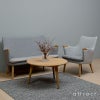 Carl Hansen & Son カール・ハンセン＆サン CH71 ミニベア ラウンジチェア オーク（ホワイトオイルフィニッシュ）　ファブリック：DivinaMelange 120 クッション：Hallingdal 130 デザイン：ハンス・J・ウェグナー