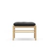 Carl Hansen & Son カール・ハンセン＆サン OW149F コロニアルスツール　オットマン フットスツール オーク（オイルフィニッシュ） 張座：レザー Thor デザイン：オーレ・ヴァンシャー