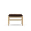 Carl Hansen & Son カール・ハンセン＆サン OW149F コロニアルスツール　オットマン フットスツール オーク（オイルフィニッシュ） 張座：レザー Thor デザイン：オーレ・ヴァンシャー