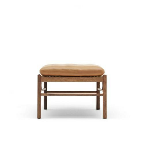 Carl Hansen & Son カール・ハンセン＆サン OW149F コロニアルスツール　オットマン フットスツール ウォルナット（オイルフィニッシュ） 張座：レザー Thor デザイン：オーレ・ヴァンシャー