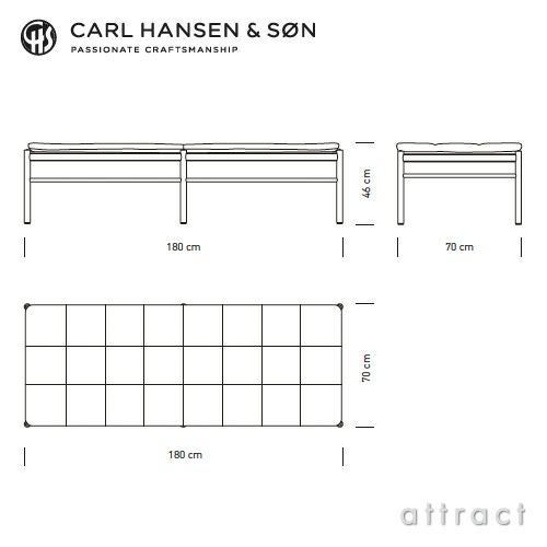 Carl Hansen & Son カール・ハンセン＆サン OW150 コロニアル デイベッド　オーク（ソープフィニッシュ） 張座：レザー Thor デザイン：オーレ・ヴァンシャー ※ネックピロー別売
