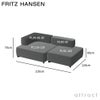 FRITZ HANSEN フリッツ・ハンセン ALPHABET SOFA アルファベットソファ PL210-3 2シーター ソファ W210cm コーナー位置：左コーナー Christianshavn クリスチャンハウン カラー：26色 （単色張り） デザイン：ピエロ・リッソーニ ※クッション別売り