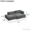 FRITZ HANSEN フリッツ・ハンセン ALPHABET SOFA アルファベットソファ PL210-4 2シーター ソファ W210cm コーナー位置：右コーナー Christianshavn クリスチャンハウン カラー：26色 （単色張り） デザイン：ピエロ・リッソーニ ※クッション別売り