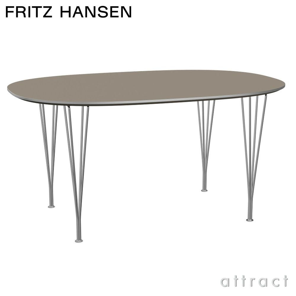 FRITZ HANSEN フリッツ・ハンセン SUPERELLIPSE スーパー楕円テーブル B612 ダイニングテーブル 100×150cm ラミネート天板 カラー：6色 スパンレッグカラー：7色 デザイン：ピート・ハイン、ブルーノ・マットソン 