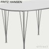 FRITZ HANSEN フリッツ・ハンセン SUPERELLIPSE スーパー楕円テーブル B611 ダイニングテーブル 90×135cm ラミネート天板 カラー：6色 スパンレッグカラー：7色 デザイン：ピート・ハイン、ブルーノ・マットソン