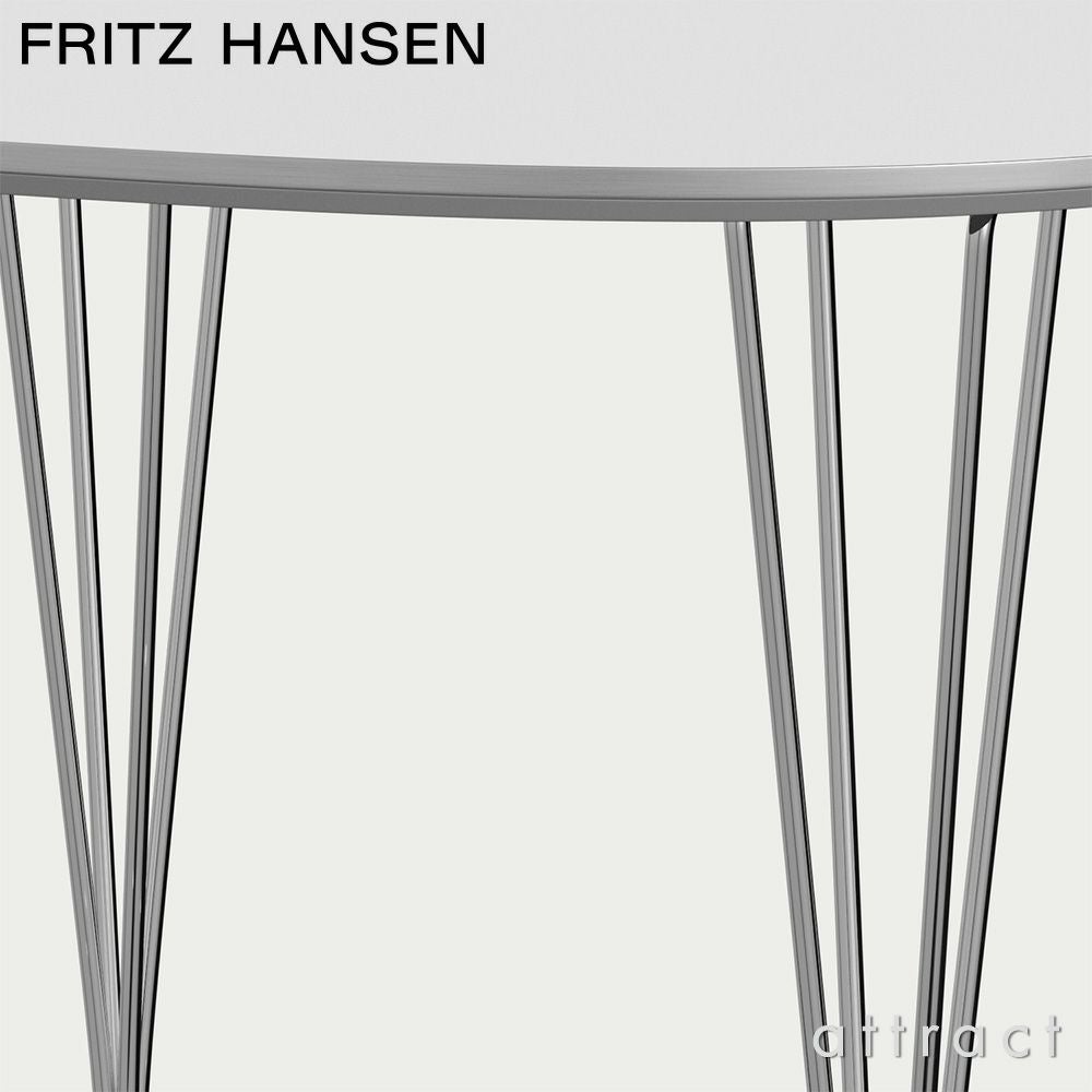 FRITZ HANSEN フリッツ・ハンセン SUPERCIRCULAR スーパー円テーブル B603 ダイニングテーブル 100×100cm ラミネート天板 カラー：6色 スパンレッグカラー：7色 デザイン：ピート・ハイン、ブルーノ・マットソン、アルネ・ヤコブセン 
