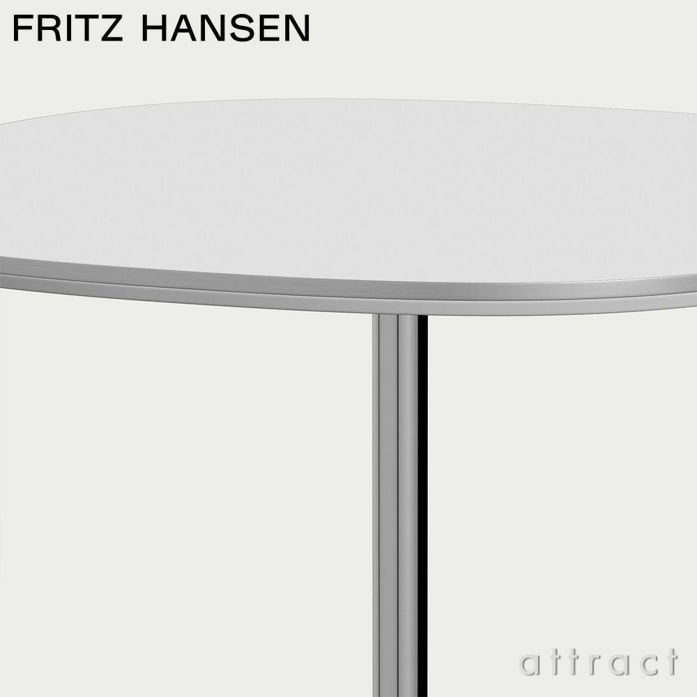 FRITZ HANSEN フリッツ・ハンセン SUPERCIRCULAR スーパー円テーブル A602 カフェテーブル 75×75cm ラミネート天板 カラー：6色 4スターベースカラー：5色 デザイン：ピート・ハイン、ブルーノ・マットソン、アルネ・ヤコブセン 