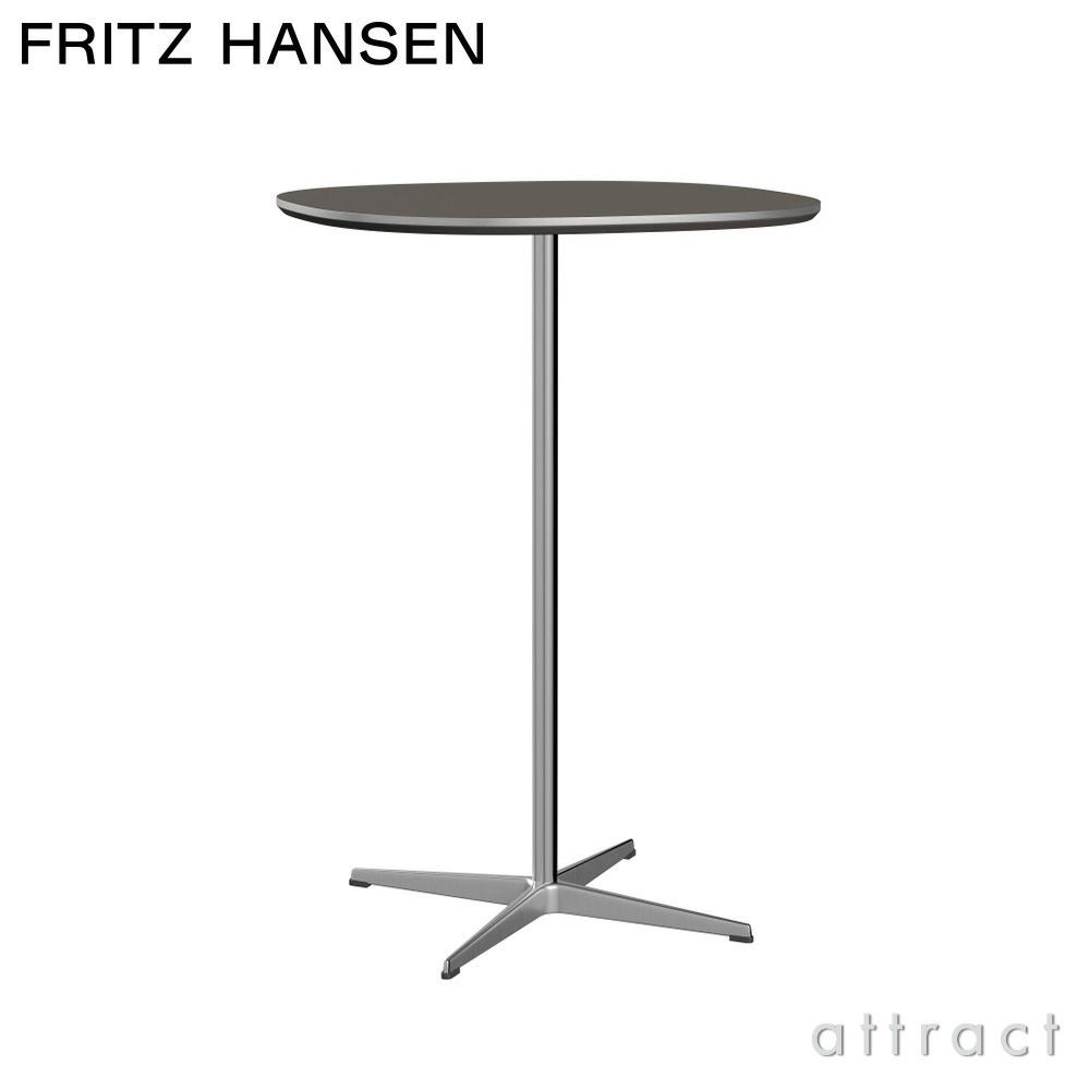 FRITZ HANSEN フリッツ・ハンセン SUPERCIRCULAR スーパー円テーブル A902 ハイテーブル 75×75cm ラミネート天板 カラー：6色 4スターベースカラー：5色 デザイン：ピート・ハイン、ブルーノ・マットソン、アルネ・ヤコブセン 