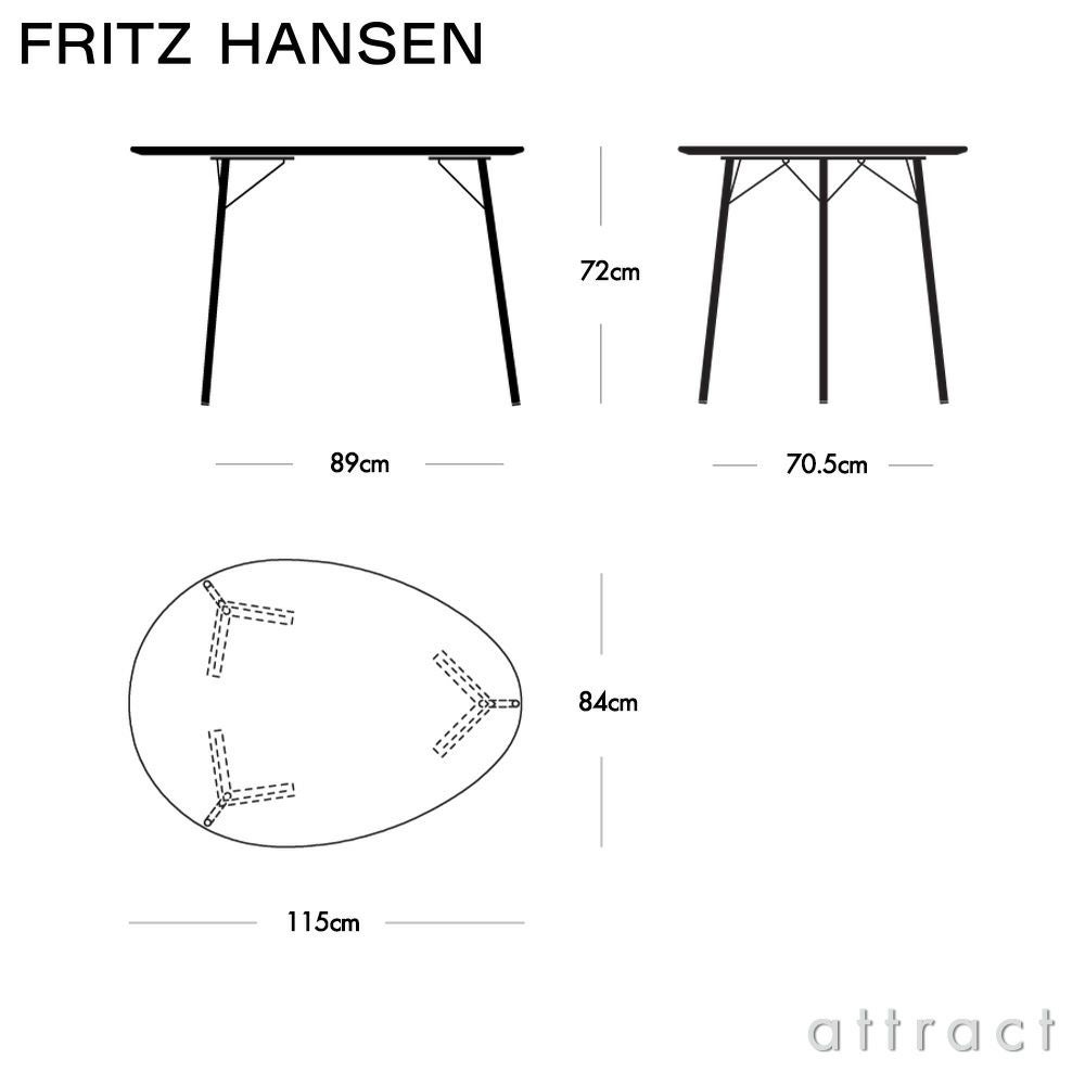  FRITZ HANSEN フリッツ・ハンセン EGG TABLE エッグテーブル FH3603 ダイニングテーブル