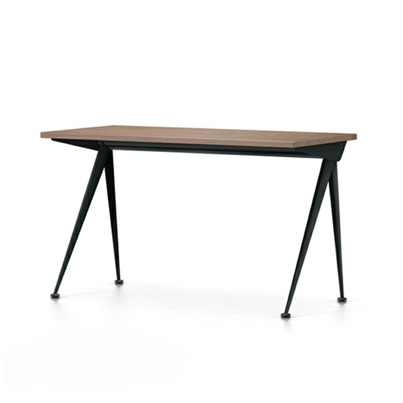 Vitra ヴィトラ Compas Direction コンパス ディレクション テーブル デスク 天板：ウッド 3種類 ベースカラー：7色 デザイン：ジャン・プルーヴェ