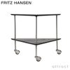  FRITZ HANSEN フリッツ・ハンセン AJ TROLLEY AJトロリー 840410 サイドテーブル キャスター付き カラー：ブラックカラードアッシュ デザイン：アルネ・ヤコブセン