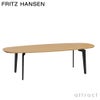FRITZ HANSEN フリッツ・ハンセン JOIN ジョインテーブル FH61 コーヒーテーブル 楕円形 50×130cm 無垢材 カラー：2色