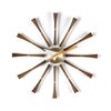 Vitra ヴィトラ Spindle Clock スピンドルクロック Wall Clock ウォールクロック カラー：アルミ×ウォルナット デザイン：ジョージ・ネルソン