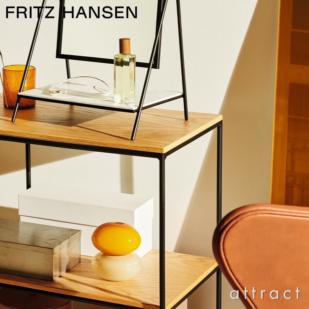 FRITZ HANSEN フリッツ・ハンセン PLANNER SHELVING プランナーシェルフ MC500 スモール 2段 ナチュラルウッド カラー：オーク デザイン：ポール・マッコブ 