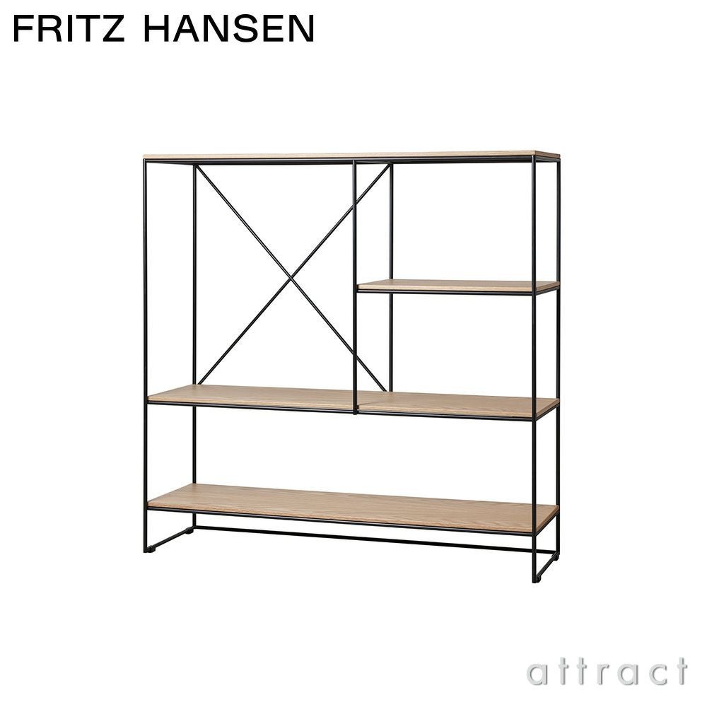 FRITZ HANSEN フリッツ・ハンセン PLANNER SHELVING プランナーシェルフ MC510 ミディアム 4段 ナチュラルウッド カラー：オーク デザイン：ポール・マッコブ 