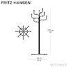 FRITZ HANSEN フリッツ・ハンセン COAT TREE コートツリー 9999 カラー：クローム仕上げ ブラックフック デザイン：シセ・ヴェアナー