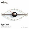 Vitra ヴィトラ Eye Clock アイクロック Wall Clock ウォールクロック カラー：ウォルナット×ブラス デザイン：ジョージ・ネルソン