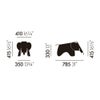 Vitra ヴィトラ Eames Elephant Plywood イームズ エレファント プライウッド カラー：2色 デザイン：チャールズ＆レイ・イームズ