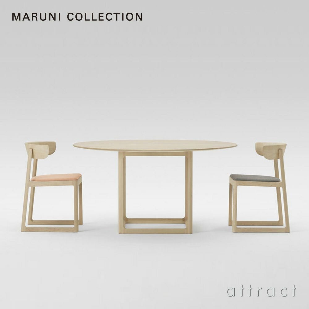 Maruni マルニ木工 MARUNI COLLECTION マルニコレクション EN エン テーブル サイズ：Φ125cm メープル（C-0 ナチュラルクリア） デザイン：セシリエ・マンツ