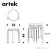 Artek アルテック STOOL 60 スツール 60 3本脚 バーチ材 スタンダードカラー：6色 スタッキング可能 デザイン：アルヴァ・アアルト