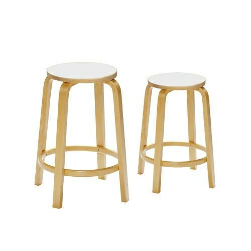 Artek アルテック 64 HIGH STOOL 64 ハイスツール 高さ：2タイプ（65cm・75cm） バーチ材 カラー：５色 デザイン：アルヴァ・アアルト