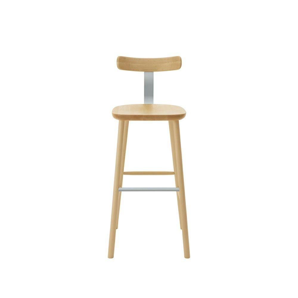 Maruni マルニ木工 MARUNI COLLECTION マルニコレクション T&O ティーアンドオー T3 バースツール High メープル（C-0 ナチュラルクリア） スチールカラー：4色 デザイン：ジャスパー・モリソン