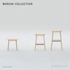 Maruni マルニ木工 MARUNI COLLECTION マルニコレクション T&O ティーアンドオー O2 スツール Mid メープル（C-0 ナチュラルクリア） スチールカラー：4色 デザイン：ジャスパー・モリソン