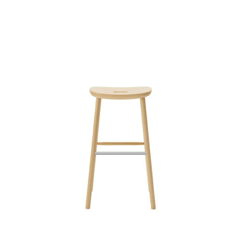 Maruni マルニ木工 MARUNI COLLECTION マルニコレクション T&O ティーアンドオー O3 スツール High メープル（C-0 ナチュラルクリア） スチールカラー：4色 デザイン：ジャスパー・モリソン