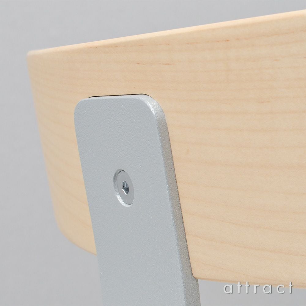 Maruni マルニ木工 MARUNI COLLECTION マルニコレクション T&O ティーアンドオー T1 チェア スタッキング メープル（C-0 ナチュラルクリア） スチールカラー：4色 デザイン：ジャスパー・モリソン