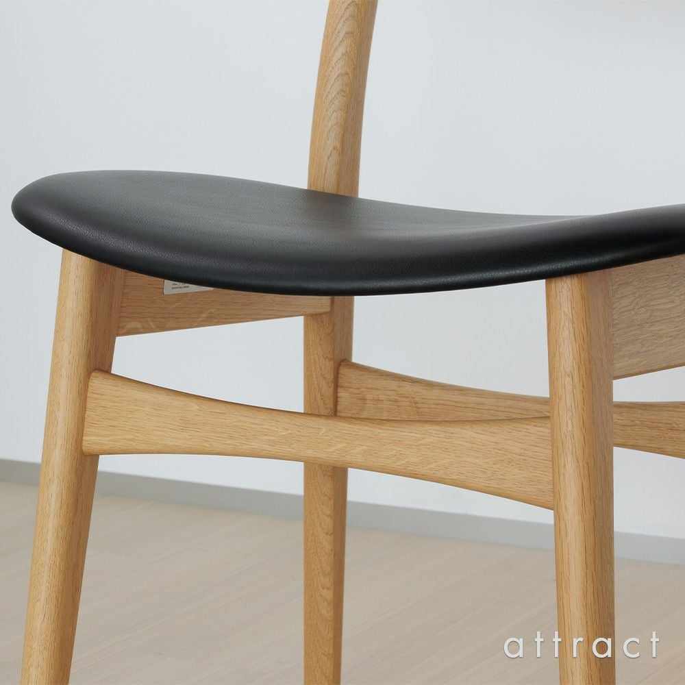 Carl Hansen & Son カール・ハンセン＆サン CH30 アームレスチェア オーク （オイルフィニッシュ） 張座：レザー Thor