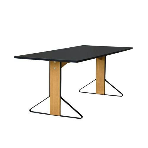  Artek アルテック KAARI TABLE カアリテーブル REB001 サイズ：200×85cm 厚み2.4cm 天板（ブラックリノリウム） 脚部（ナチュラルオーク） デザイン：ロナン＆エルワン・ブルレック