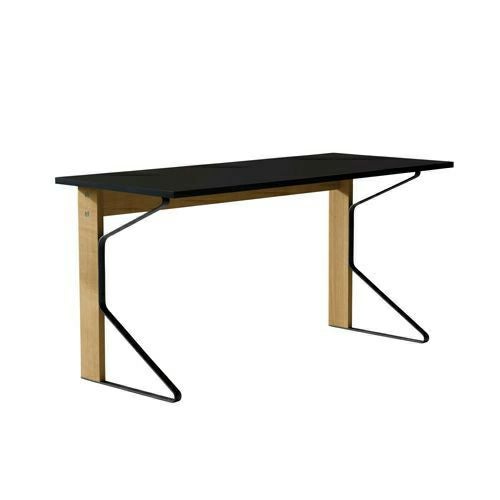 Artek アルテック KAARI DESK カアリデスク REB005 サイズ：150cm×65cm 厚み2.4cm 天板（ブラックグロッシーHPL） 脚部（ナチュラルオーク） デザイン：ロナン＆エルワン・ブルレック