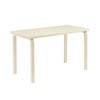 Artek アルテック TABLE 80A テーブル 80A サイズ：120×60cm 厚み 4cm カラー：３色 デザイン：アルヴァ・アアルト