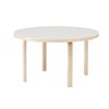Artek アルテック TABLE 91 テーブル 91 サイズ：Φ125cm 厚み 4cm 4本脚 カラー：３色 デザイン：アルヴァ・アアルト
