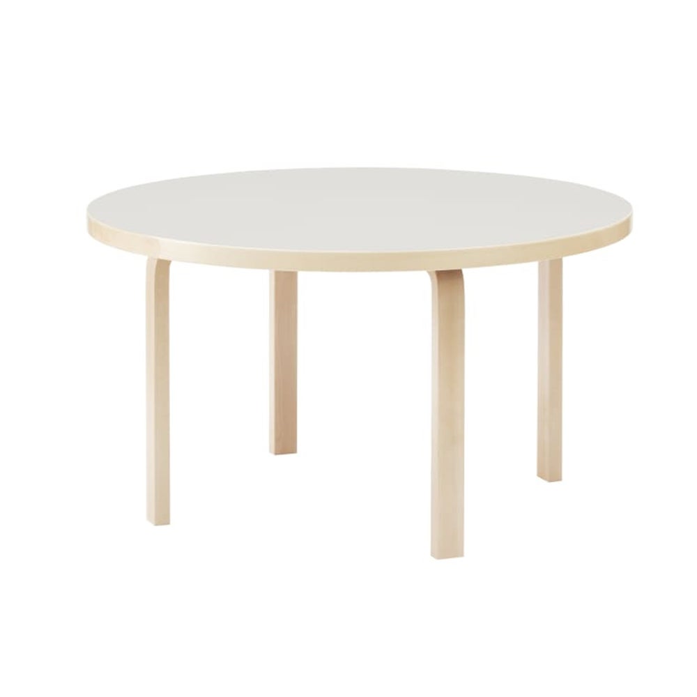 Artek アルテック TABLE 91 テーブル 91 サイズ：Φ125cm 厚み 4cm 4本脚 カラー：３色 デザイン：アルヴァ・アアルト