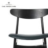 Carl Hansen & Son カール・ハンセン＆サン CH30 アームレスチェア オーク （ブラック塗装） 張座：レザー Thor