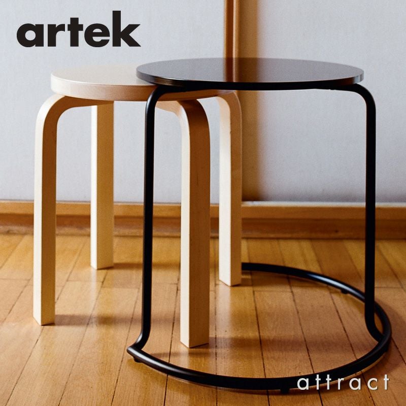 Artek アルテック 606 SIDE TABLE 606 サイドテーブル カラー：ブラックラッカー デザイン：アイノ・アアルト